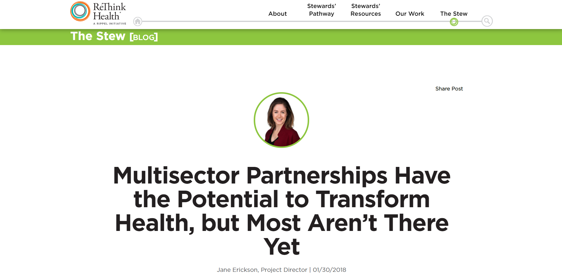 Multisector Partnerships Have the Potential to Transform Health, but Most Aren’t There Yet