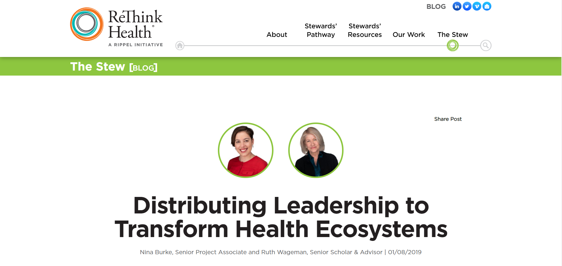 Distributing Leadership to Transform Health Ecosystems