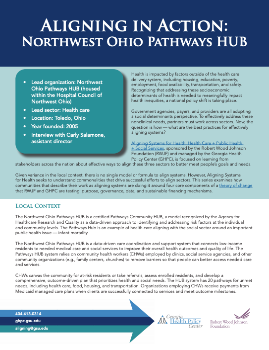 Aligning in Action: Northwest Ohio Pathways HUB