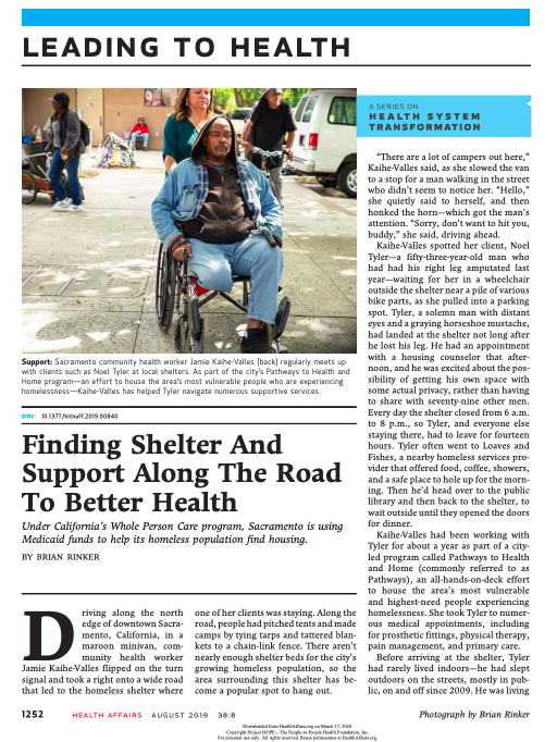 Finding Shelter and Support Along the Road to Better Health