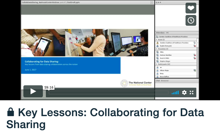 Key Lessons: Collaborating for Data Sharing