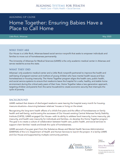 Home Together: Ensuring Babies Have a Place to Call Home