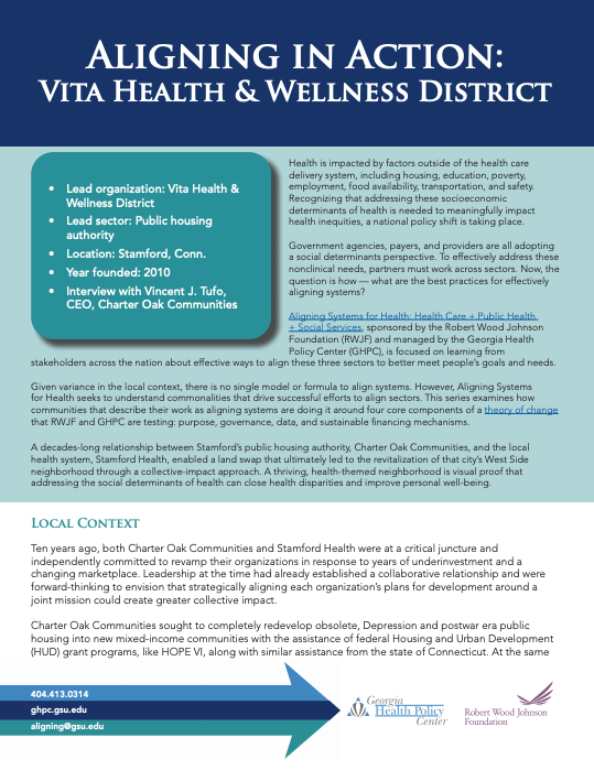 Aligning In Action: Vita Health & Wellness District