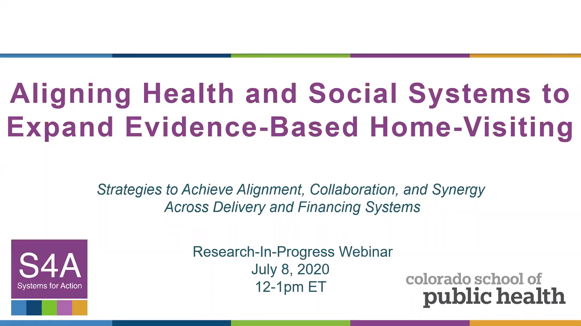 Aligning Health and Social Systems to Expand Evidence-Based Home-Visiting