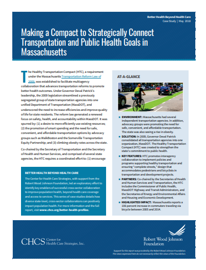 Making a Compact to Strategically Connect Transportation and Public Health