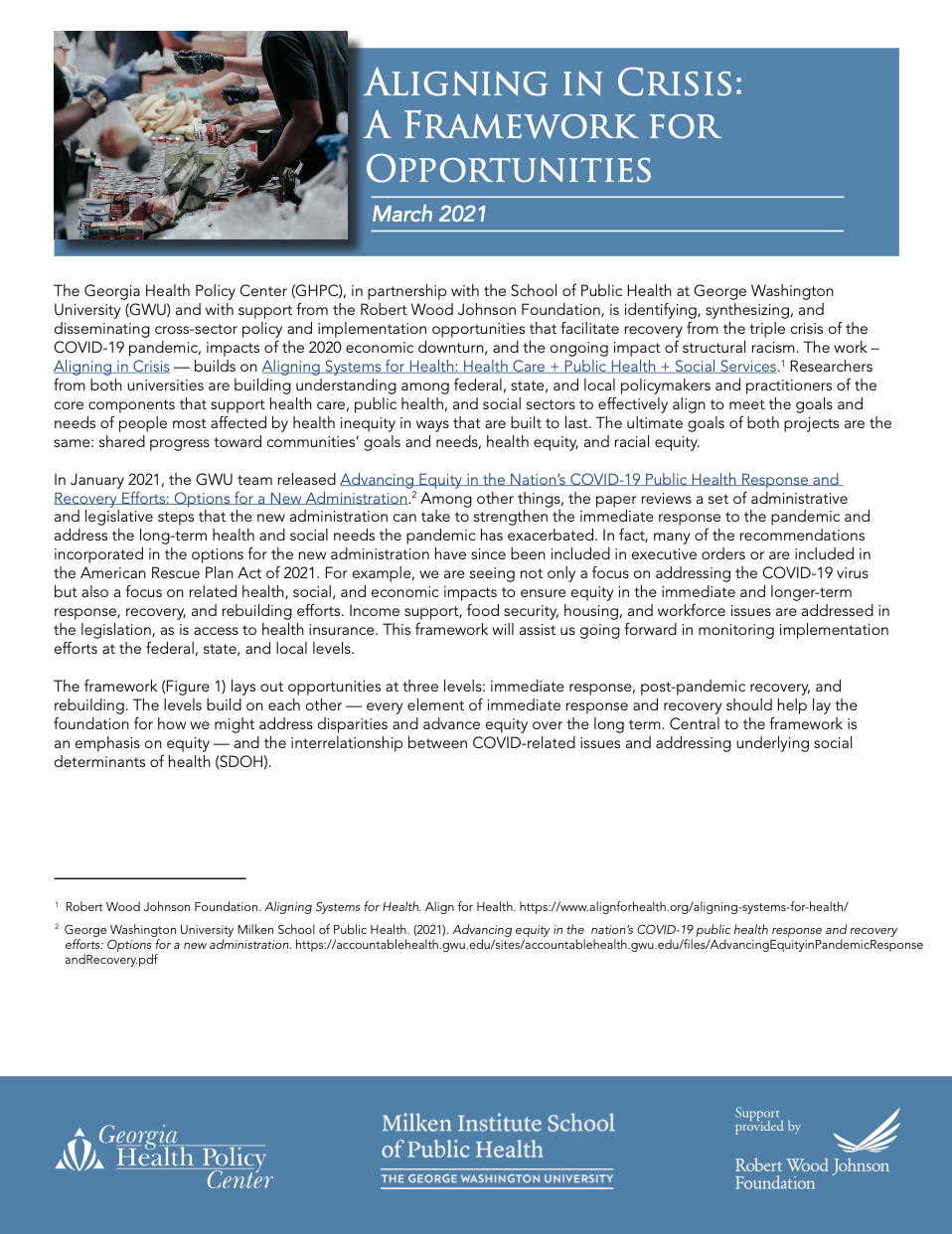 Aligning in Crisis: A Framework for Opportunity