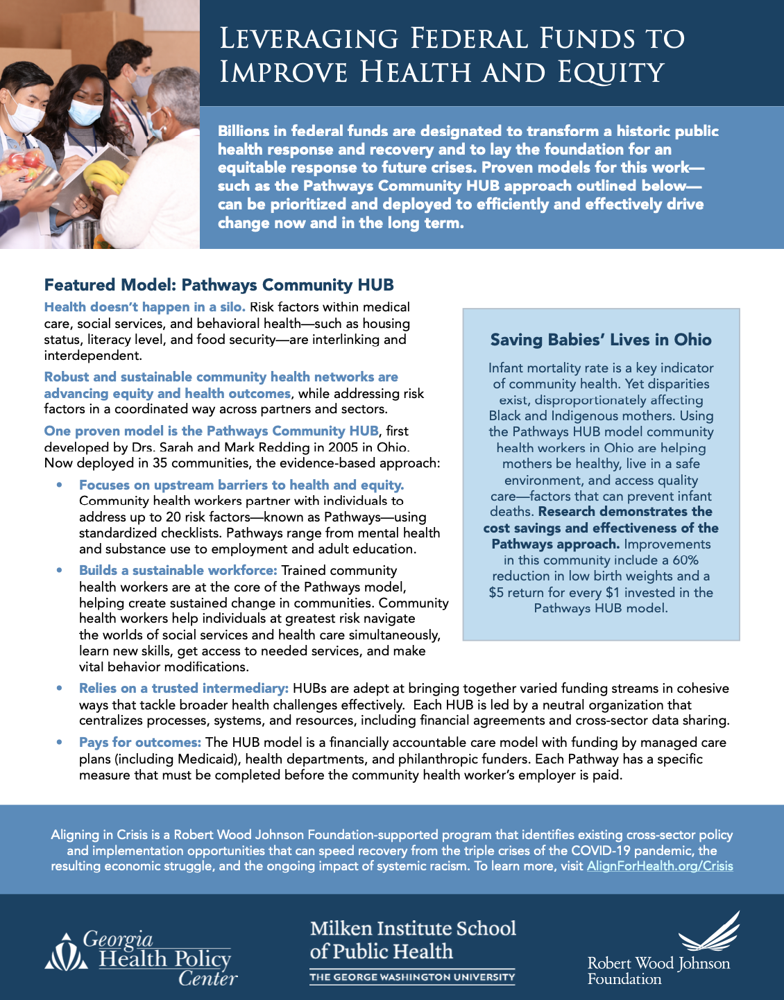 Leveraging Federal Funds to Improve Health and Equity: Pathways Community HUB Model