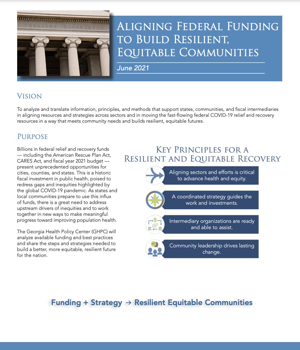 Aligning Federal Funding to Build Resilient, Equitable Communities