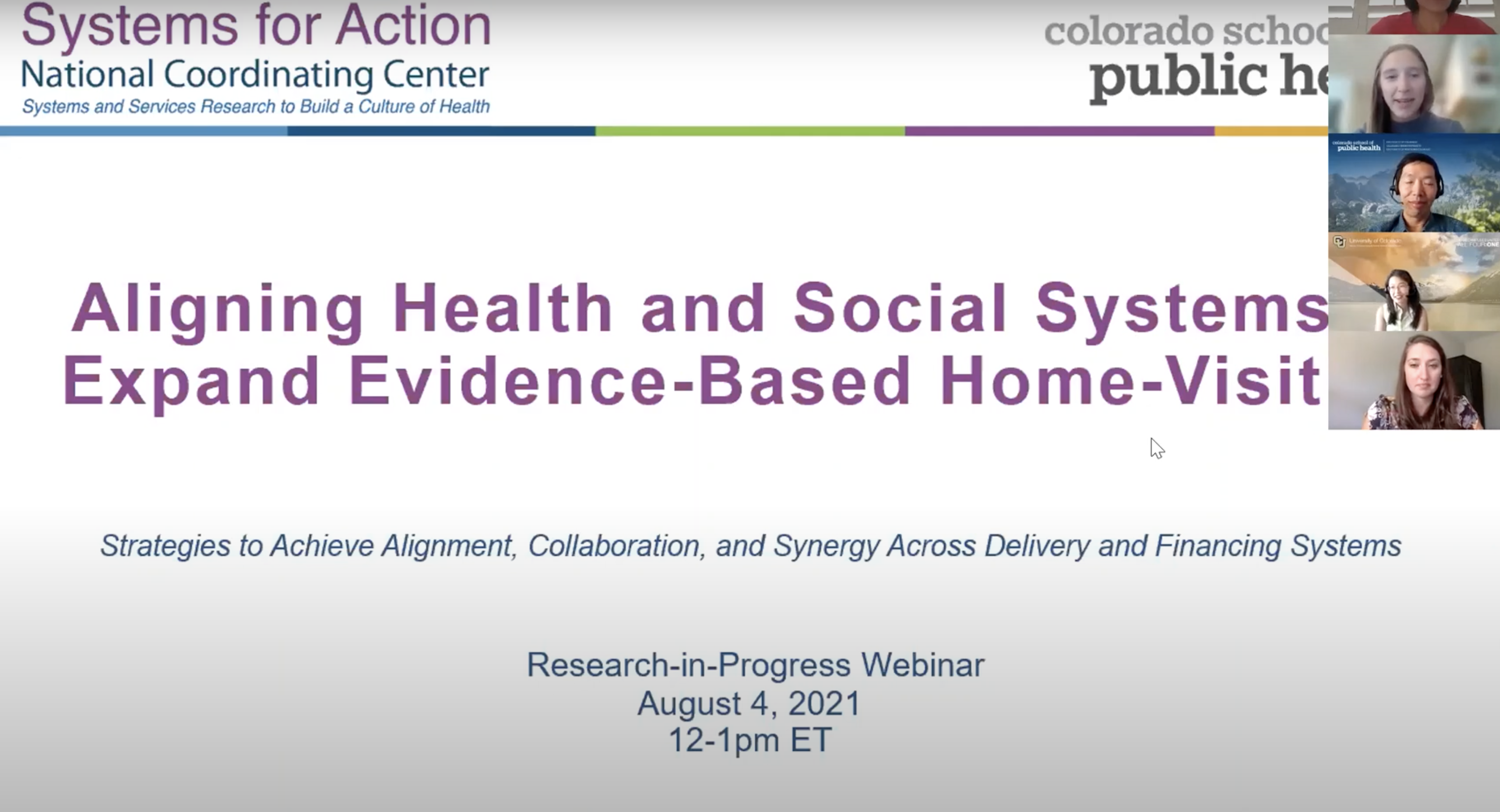 Aligning Health and Social Systems to Expand Evidence-Based Home-Visiting