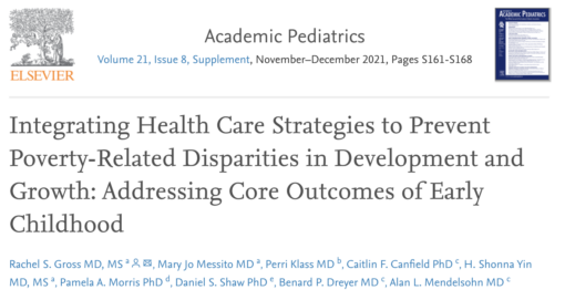 Integrating Healthcare Strategies to Prevent Poverty-Related Disparities in Development and Growth: Addressing Core Outcomes of Early Childhood