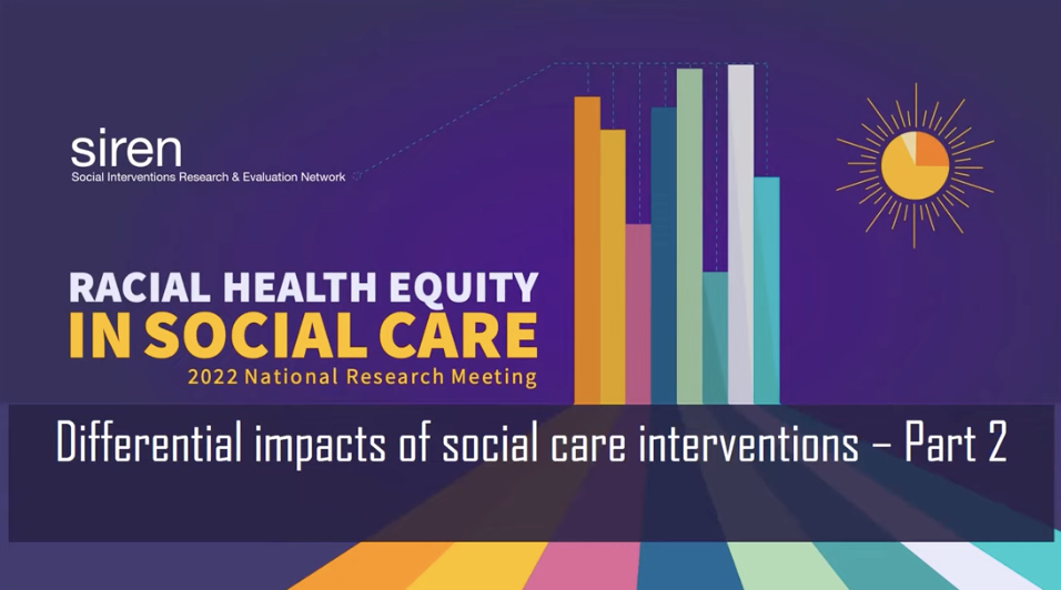 Differential Impacts of Social Care Interventions – Part 2