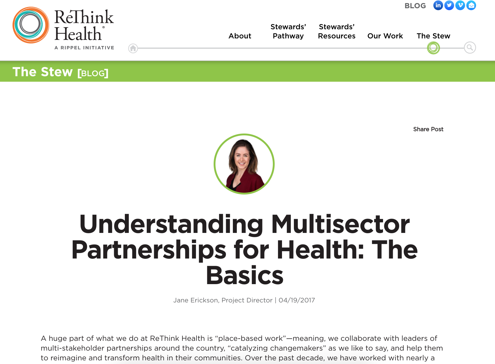 Understanding Multisector Partnerships for Health: The Basics