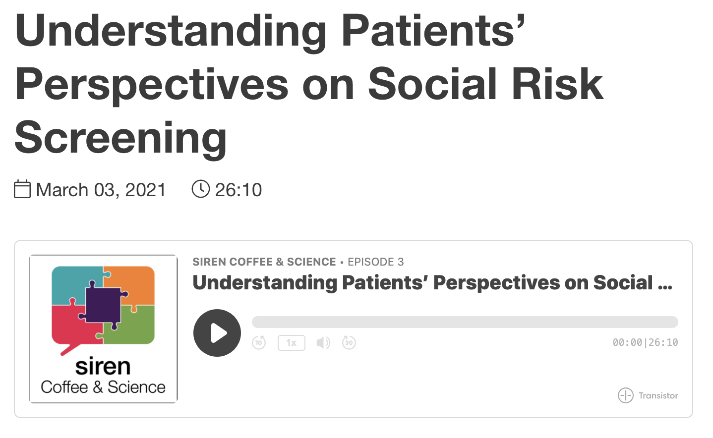Understanding Patients’ Perspectives on Social Risk Screening