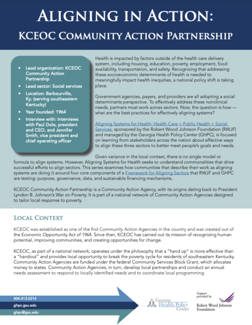 Aligning in Action: KCEOC Community Action Partnership