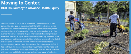 Moving to Center: BUILD's Journey to Advance Health Equity