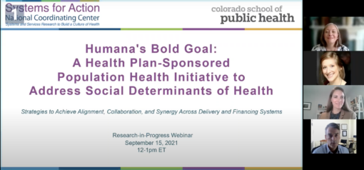 Humana's Bold Goal: A Health Plan-Sponsored Population Health Initiative to Address Social Determinants of Health
