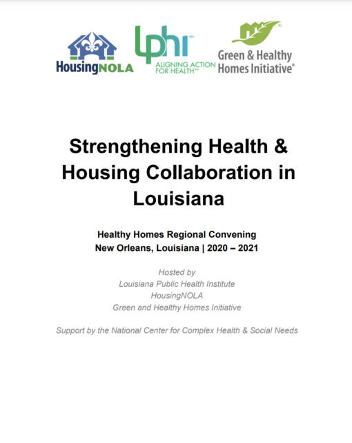 Strengthening Health & Housing Collaboration in Louisiana