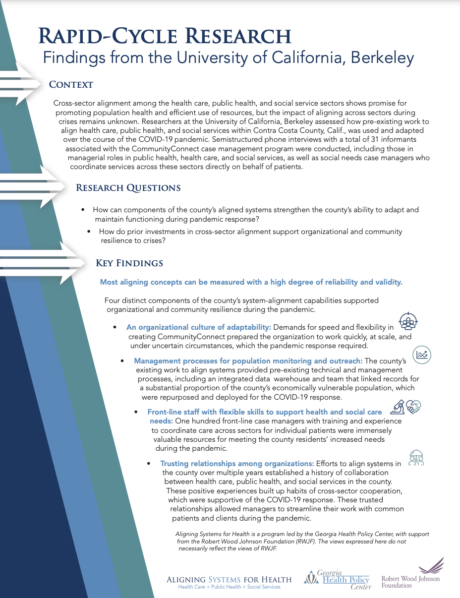 Rapid-Cycle Research: Findings from the University of California, Berkeley