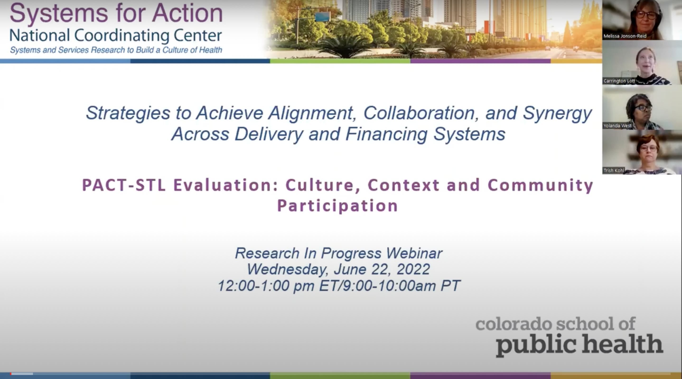 PACT-STL Evaluation: Culture, Context, and Community Participation