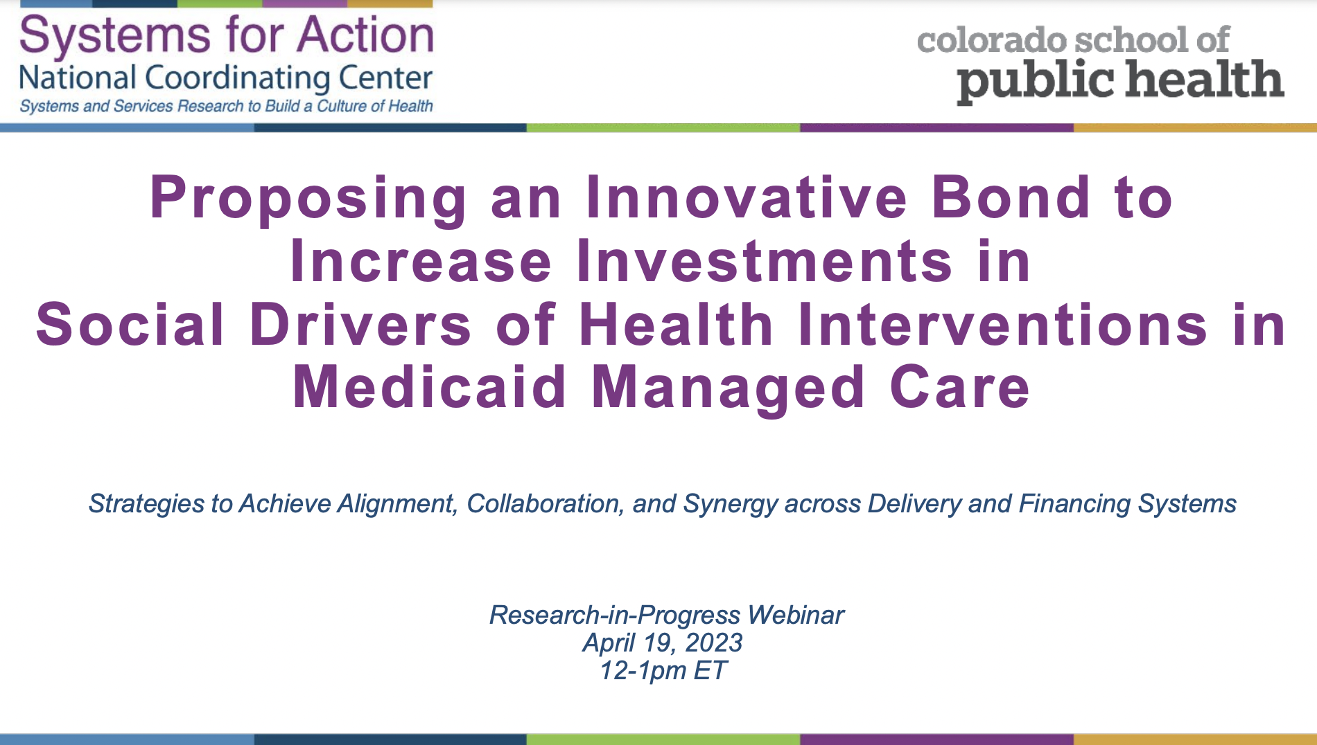 Social Bonds as a Pooled Financing Mechanism to Address Social Drivers of Health Equity