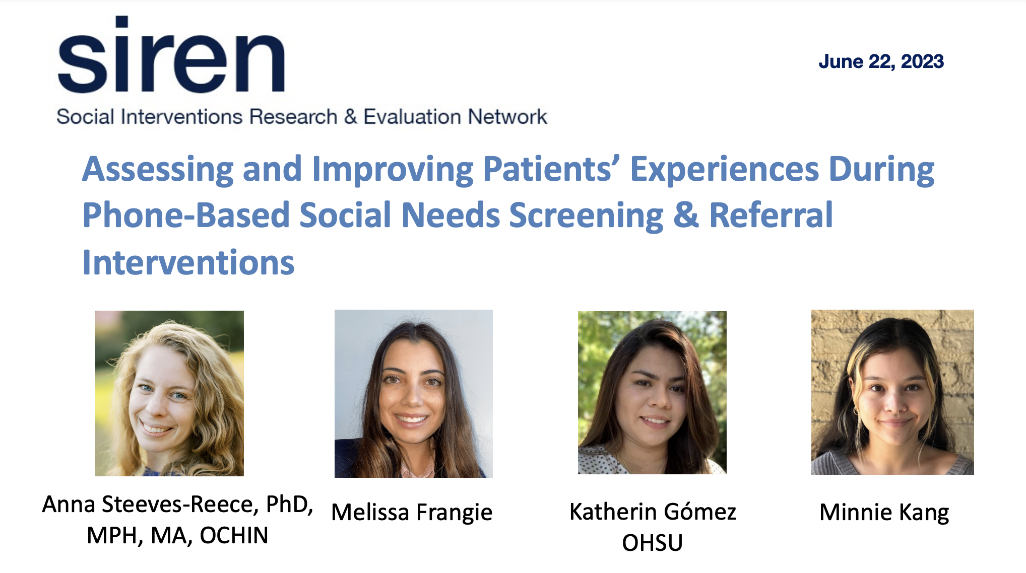 Assessing and Improving Patients’ Experiences During Phone-Based Social Needs Screening & Referral Interventions