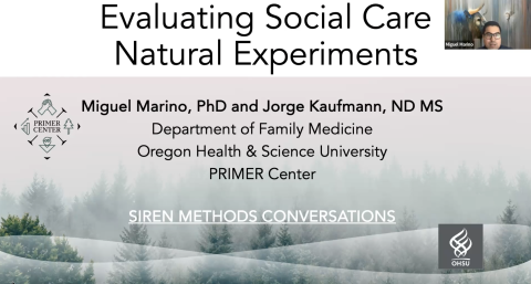 Evaluating Social Care Natural Experiments